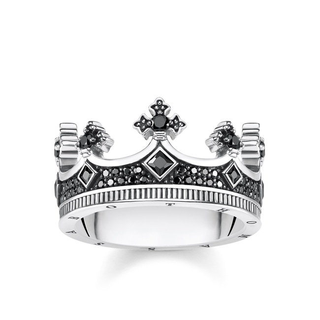 Thomas Sabo sterling silver rebel at heart Ring crown - TR2208-643-11