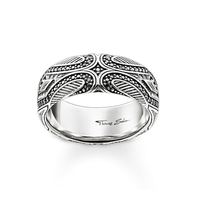 Thomas Sabo Sterling Silver Rebel at Heart Ring Maori - TR2101-643-11