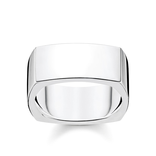 Thomas Sabo Sterling Silver Rebel at Heart Ring Viereckig Silber - TR2280-001-21