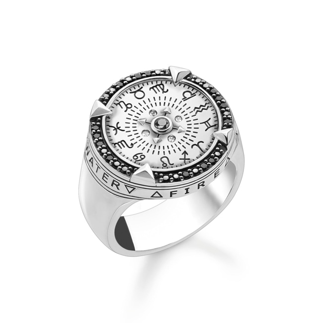 Thomas Sabo sterling silver Ring Elements of Nature - TR2330-643-18