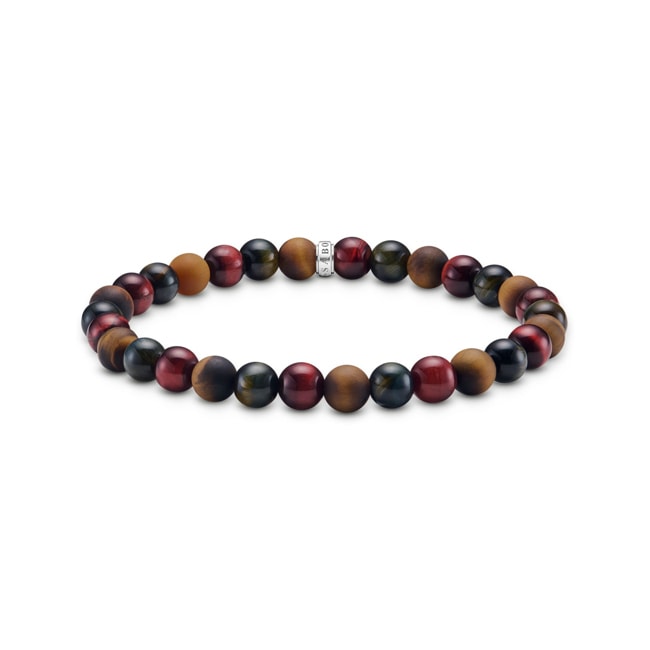 Thomas Sabo Talisman bracelet with tiger eye beads - A2182-826-2