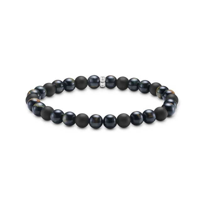Thomas Sabo Talisman-Armband mit Tigerauge- und Obsidian-Beads - A2182-806-7
