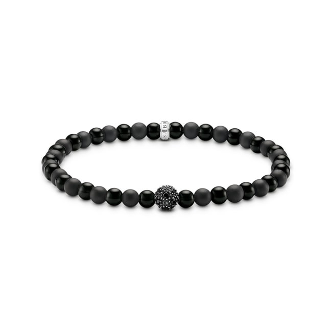Thomas Sabo Talisman bracelet positive energy with obsidian beads - A2184-705-11