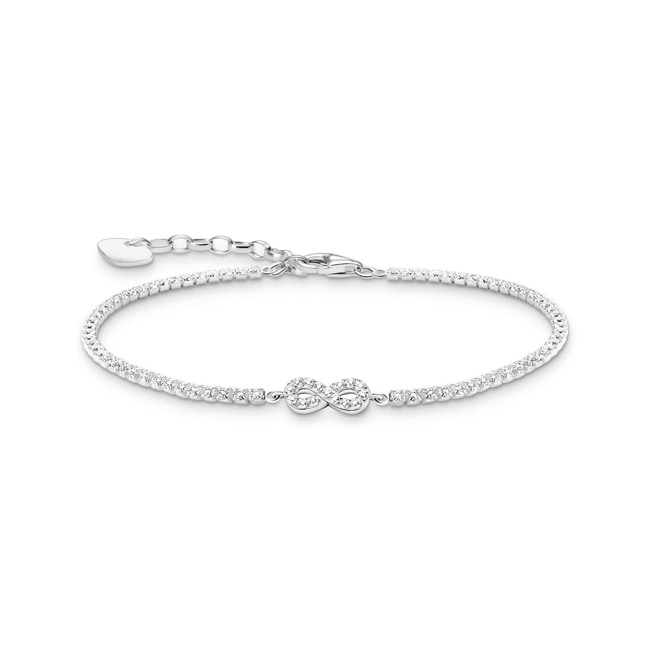 Thomas Sabo Bracelet tennis Infinity avec pierres blanches en argent - A2176-051-14-L19v