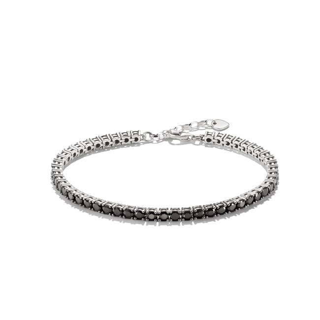 Thomas Sabo Tennisarmband Schwarze Zirkonia Steine Silber - A1484-643-11-L21V