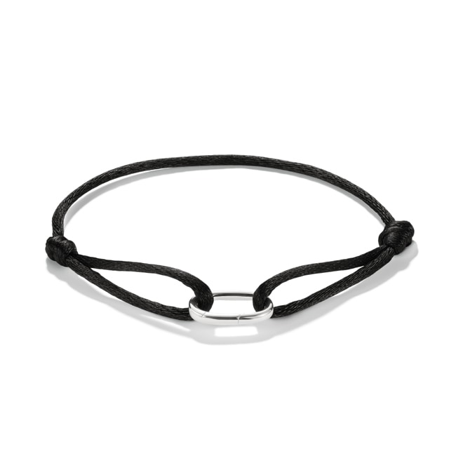 Thomas Sabo Bracelet textile noir Connect Argent - C1210-001-11-L24V