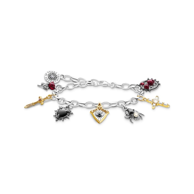 Thomas Sabo True Romance Armband mit Anhängern Silber - A2174-167-7-L19