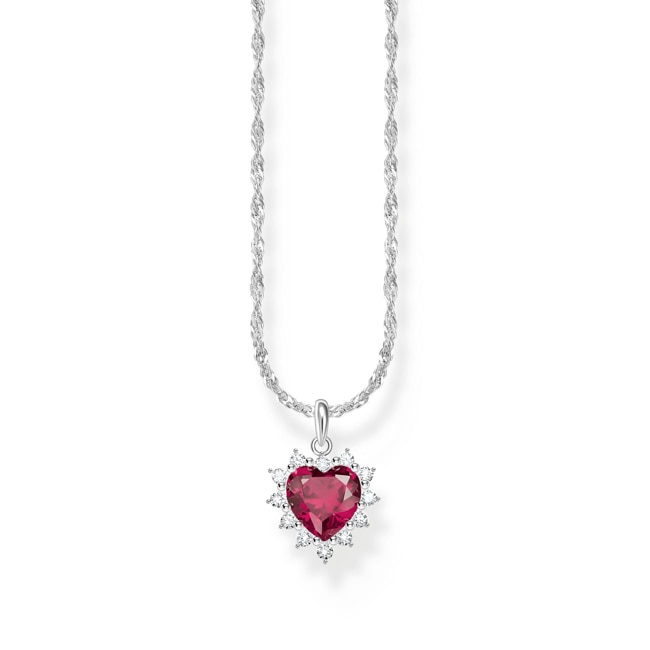 Thomas Sabo True Romance Chaîne avec pendentif en forme de cœur Romance Argent - KE2305-013-10-L45V