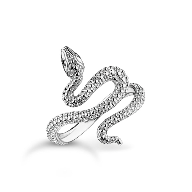 Thomas Sabo True Romance Silver snake ring Tempting Romance - TR2483-664-21
