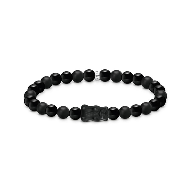 Thomas Sabo x HARIBO Bracelets beads avec Ours d'or noir argenté - A2204-017-11