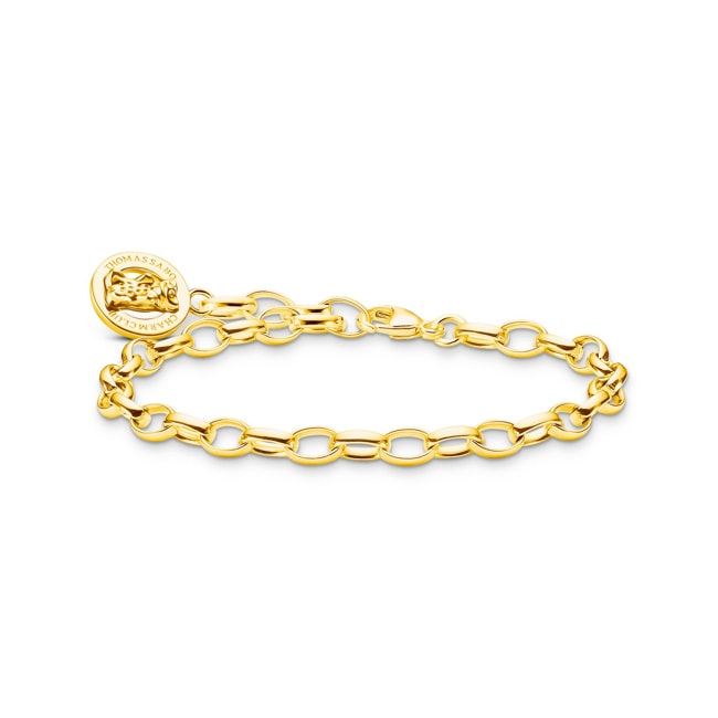 Thomas Sabo x HARIBO Charm-Armband mit Goldbären Logo-Ring vergoldet Thomas Sabo x HARIBO Charm-Armband mit Goldbären Logo-Ring vergoldet - X0291-413-39