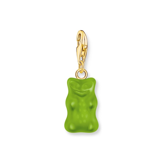 Thomas Sabo x HARIBO Gold-plated charm pendant goldbears in green Thomas Sabo x HARIBO Gold-plated charm pendant goldbears in green - 2192-413-6