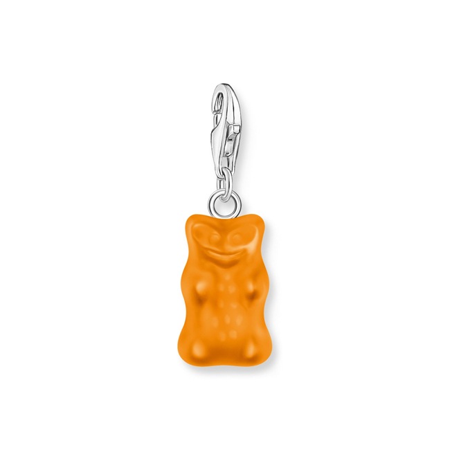 Thomas Sabo x HARIBO Charm-Goldbären-Anhänger in Orange Silber - 2185-017-8