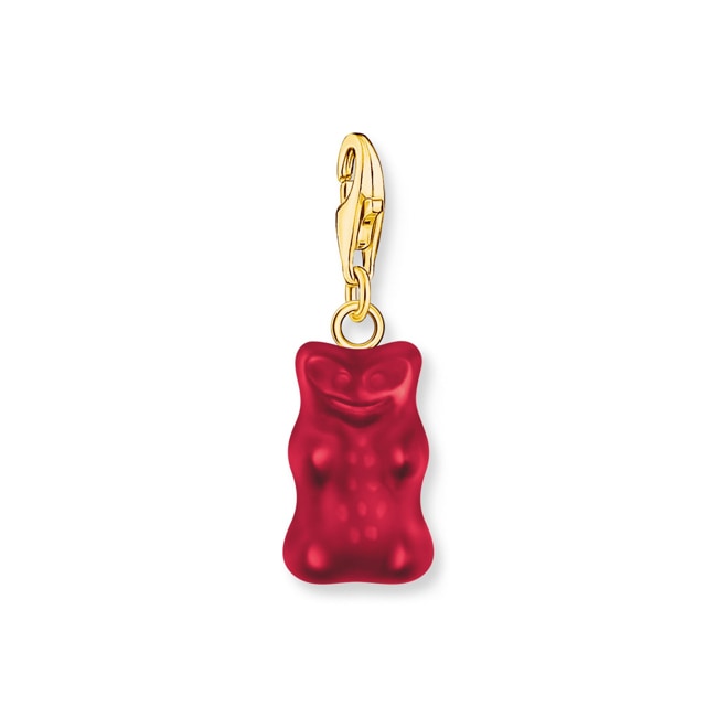 Thomas Sabo x HARIBO Charm-Goldbären-Anhänger in Rot vergoldet Thomas Sabo x HARIBO Charm-Goldbären-Anhänger in Rot vergoldet - 2190-413-10