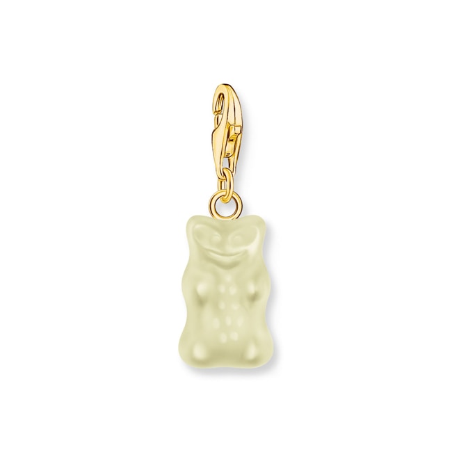Thomas Sabo x HARIBO Gold-plated charm pendant goldbears in white Thomas Sabo x HARIBO Gold-plated charm pendant goldbears in white - 2188-413-14