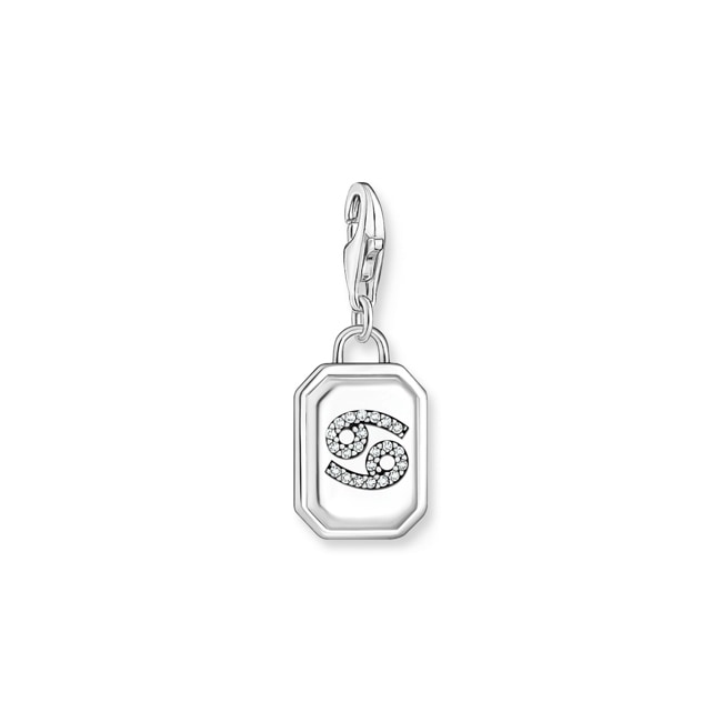 Thomas Sabo Zodiac Charms Silver charm pendant zodiac sign Cancer with zirconia - 2146-643-21