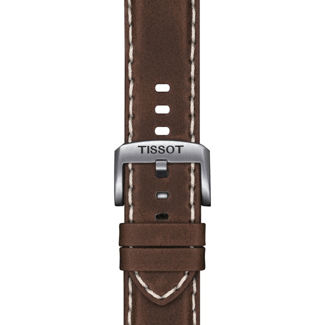 Bracelet Tissot cuir brun 22 mm Bracelet Tissot cuir brun 22 mm - T852.044.980