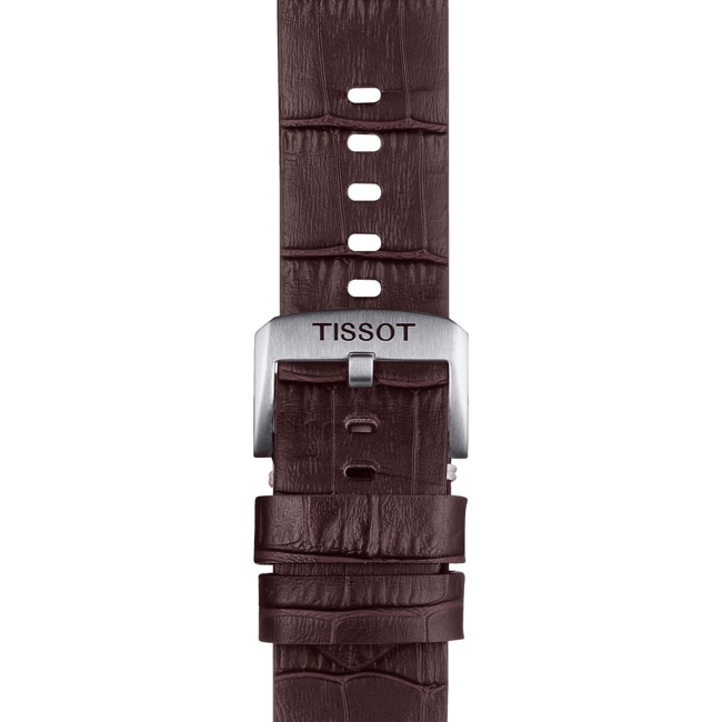 Bracelet Tissot cuir brun 22 mm Bracelet Tissot cuir brun 22 mm - T852.046.773