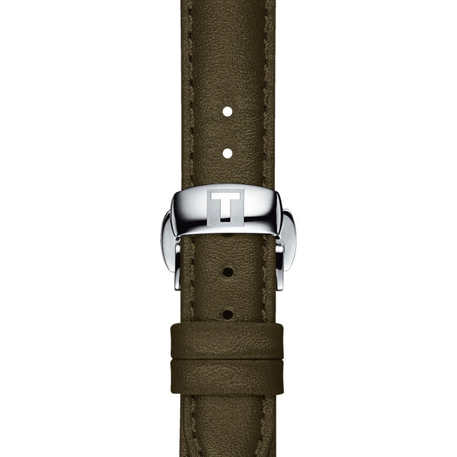 Tissot Dark green leather strap 15 mm Tissot Dark green leather strap 15 mm - T852.046.066