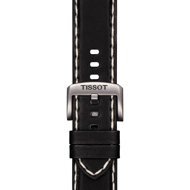 Bracelet Tissot cuir noir 22 mm - T852.044.982