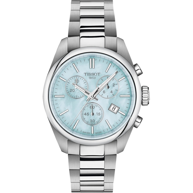 Tissot PR 100 Chronographe 36mm Bleu claire - T150.217.11.131.00