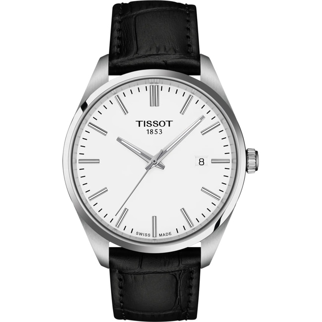 Tissot PR 100 Quartz 40mm Cuir noir / Blanc - T150.410.16.011.00