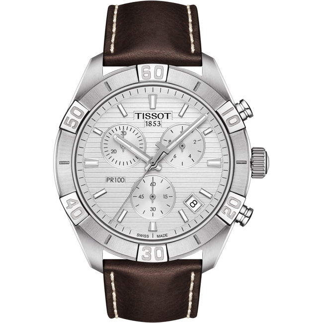 Tissot PR 100 Sport Gent Chronograph Brown leather - T101.617.16.031.00