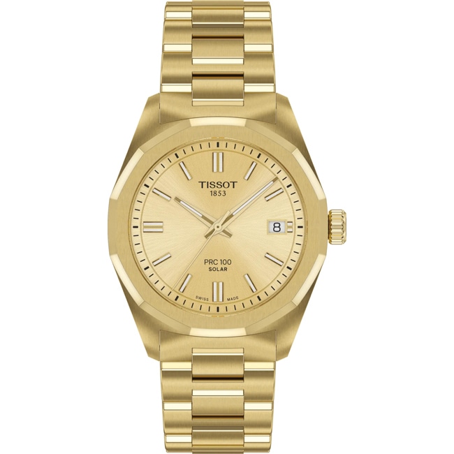 Tissot PRC 100 Solar Quartz 34mm Goldig Tissot PRC 100 Solar Quartz 34mm Goldig - T151.822.33.021.00