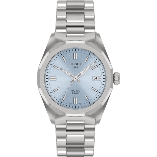 Tissot PRC 100 Solar Quartz 34mm Ice Blue Tissot PRC 100 Solar Quartz 34mm Ice Blue - T151.822.11.351.00