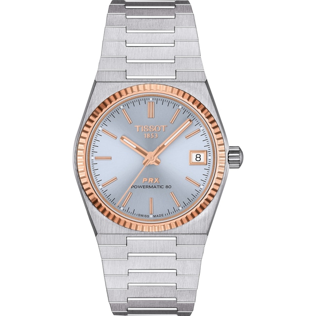 Tissot PRX 35 Powermatic 80 Ice Blue / 18 Karat Roségold - T931.207.41.351.00
