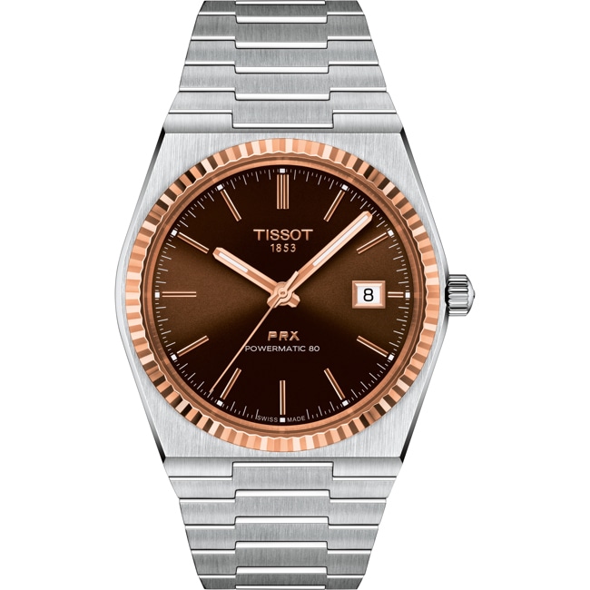 Tissot PRX 40 205 Powermatic 80 Brown / 18 carat rose gold Tissot PRX 40 205 Powermatic 80 Brown / 18 carat rose gold - T931.407.41.291.00
