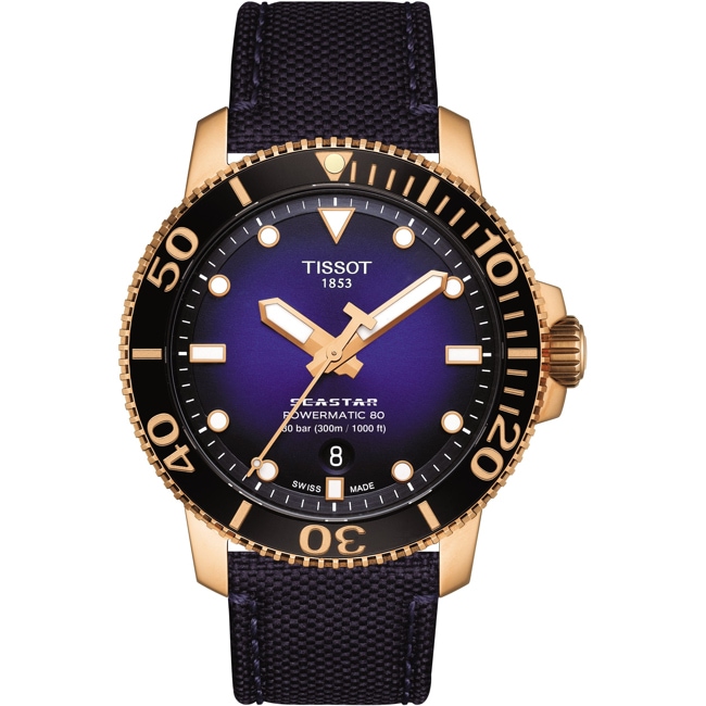 Tissot Seastar 1000 Powermatic 80 Rosé / Blau - T120.407.37.041.00
