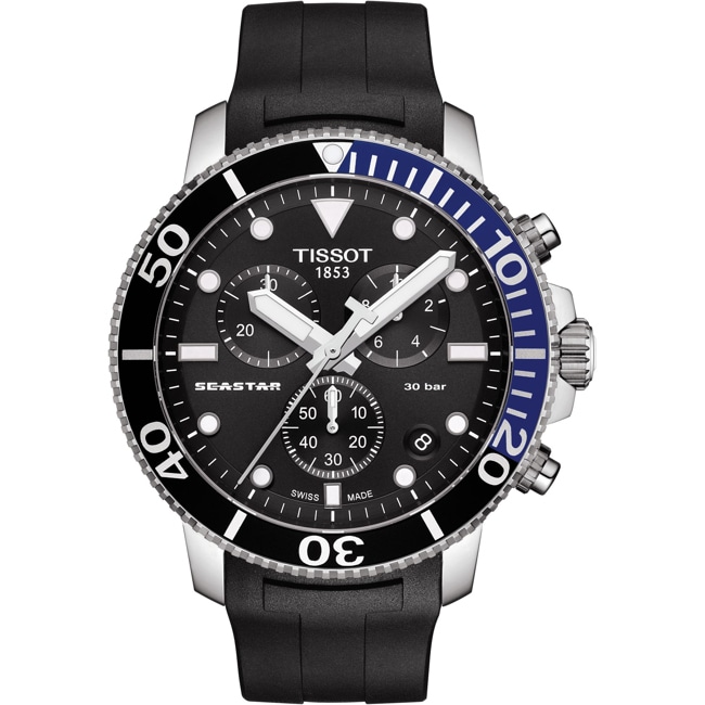 Tissot Seastar 1000 Quartz Chronographe Noir / Bleu - T120.417.17.051.02