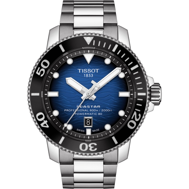 Tissot Seastar 2000 Professional Powermatic 80 Bleu clair - T120.607.11.041.01