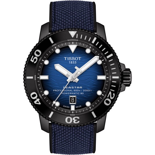 Tissot Seastar 2000 Professional Powermatic 80 Schwarz / Blau - T120.607.37.041.00