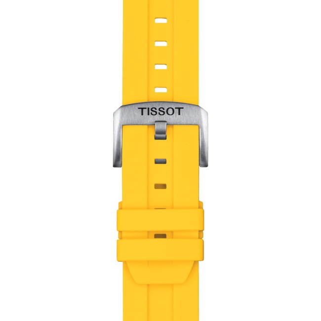 Tissot Silikonarmband gelb 22 mm - T852.047.916