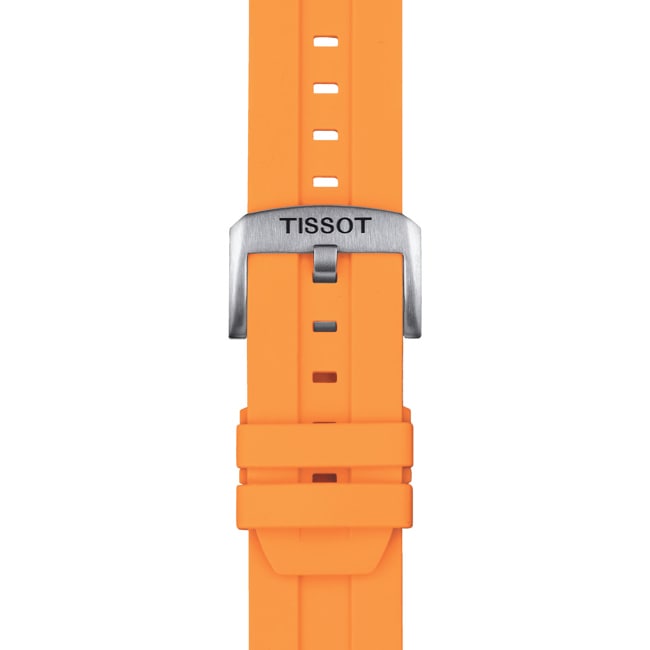 Bracelet Tissot Silicone orange 22 mm Bracelet Tissot Silicone orange 22 mm - T852.047.918