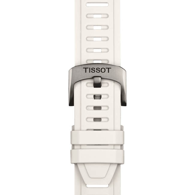 Tissot White silicone strap 21 mm Tissot White silicone strap 21 mm - T852.049.245