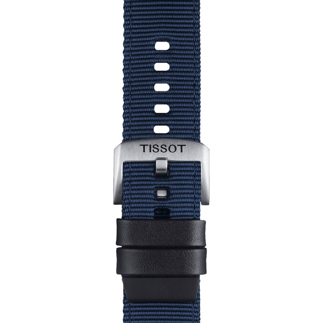 Bracelet Tissot Textile bleu 22 mm Bracelet Tissot Textile bleu 22 mm - T852.046.754