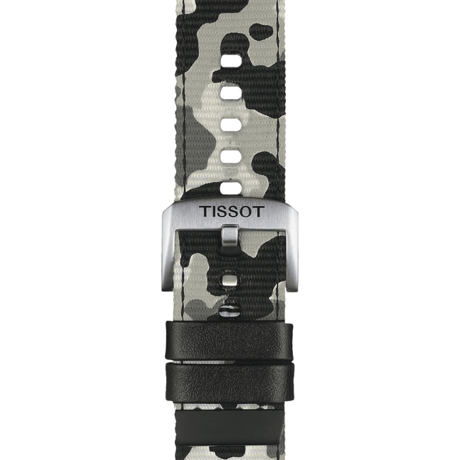 Bracelet Tissot Textile khaki 22 mm Bracelet Tissot Textile khaki 22 mm - T852.046.771