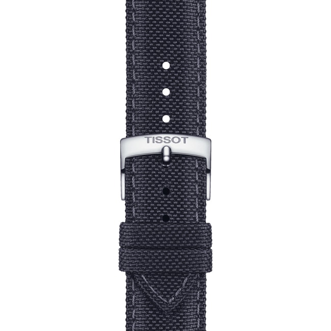 Tissot Anthracite fabric strap 21 mm Tissot Anthracite fabric strap 21 mm - T852.048.183