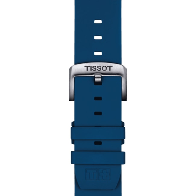 Bracelet Tissot Silicone bleu 22 mm Bracelet Tissot Silicone bleu 22 mm - T852.047.175
