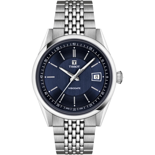 Tissot Visodate Powermatic 80 39mm Blau - T157.407.11.041.00