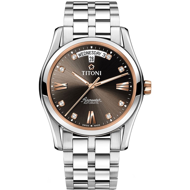 Titoni Airmaster Automatic Day-Date 39mm - 93808 SRG-665