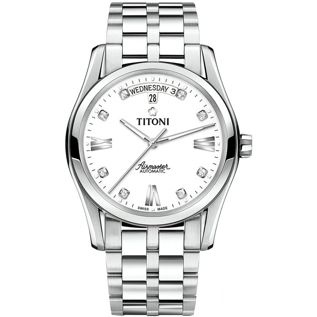 Titoni Airmaster Automatic Day-Date 39mm - 93808 S-063
