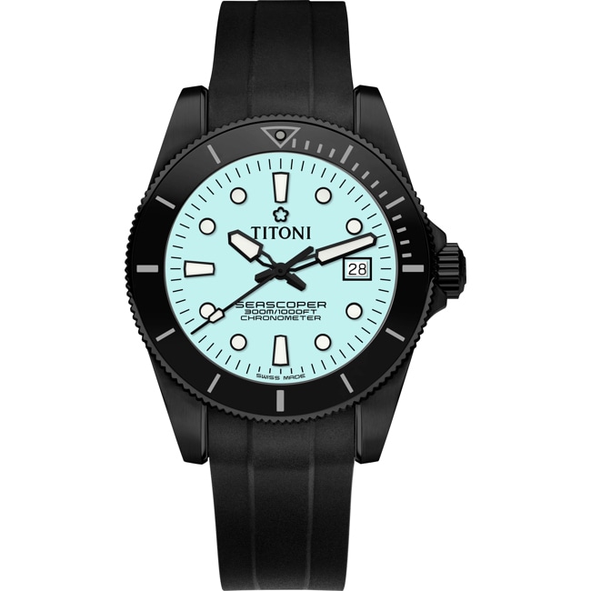 Titoni Seascoper 300 Ice Blue Limited Edition - 83300 B-BK-R-718