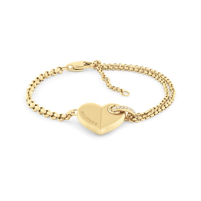 Tommy Hilfiger Armband Bold Hearts Goldig - 2780929