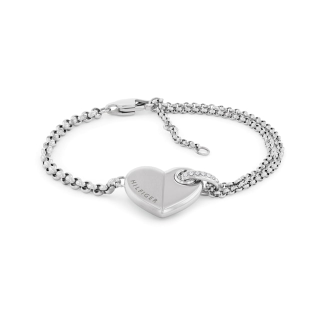 Tommy Hilfiger Bracelet Bold Hearts Argenté - 2780928