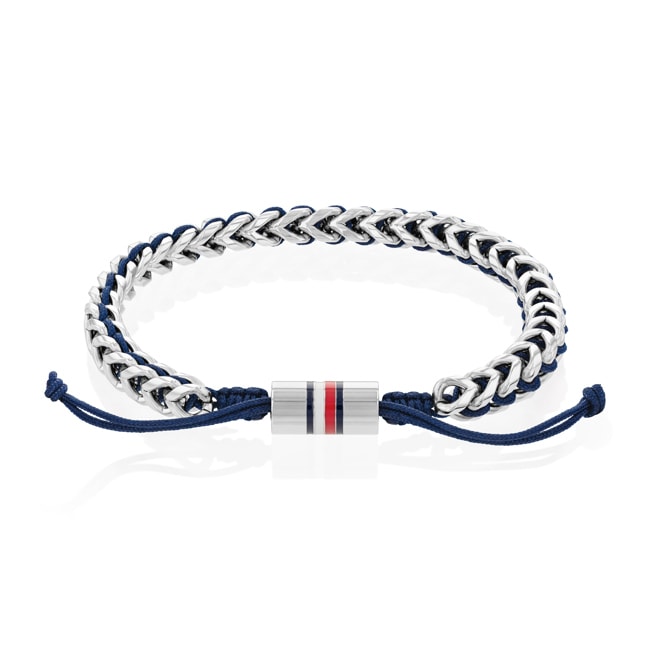 Tommy Hilfiger Bracelet Braided Metal Silvery / Blue - 2790511