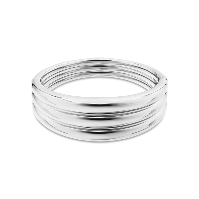 Tommy Hilfiger Bracelet Rigide Puffy Argenté - 2781068